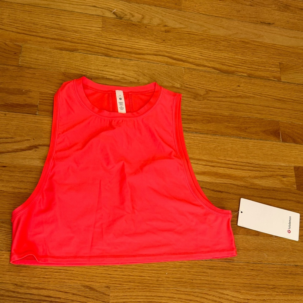 NWT Lululemon Muscle Love Crop Tank, color: Flare, size 4 - Picture 1 of 5